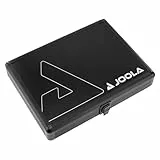 JOOLA Tischtennishülle Schlägerkoffer BAT CASE Alukoffer passend für 1 Tischtennisschläger und 3 Tischtennisbälle, Schwarz, 29x22x5.5 cm