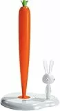 Alessi ASG42/H W Bunny & Carrot Küchenrollenhalter - thermoplastischem Harz, weiß
