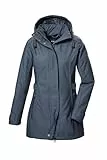 G.I.G.A. DX Damen Softshell Parka/Softshelljacke mit abzippbarer Kapuze GW 22 WMN SFTSHLL PRK, stahlblau, 40, 42210-000