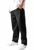 Urban Classics Herren Hose Cargo Sweatpants, lässige Cargohose für Männer, Sweatpants mit Klettverschlüssen auf Kniehöhe, Straight Leg, Größen S-5XL
