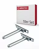 Gedotec Tablarträger Regal-Halterung verstellbar | 10 Stück Regalhalterung unsichtbar | SUPPORT | Regal-Bodenträger aus Eisen verzinkt - Regalträger | Fachboden-Träger für Wand-Montage