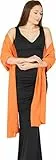 BlackButterfly Chiffon Hochzeit Brautjungfer Abschlussball stahlen Schärpe Schalverpackung Schal (Orange, Einheitsgröße)