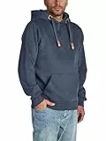 DENIMFY Hoodie Herren Regular Fit DFIvo Kapuzenpullover Pullover Navy L, Größe:L, Farbe:Navy