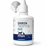 AniSupply Ohrentropfen 50ml mit kolloidalem Silber I Für Hunde und Katzen I SEHR GUT bei Juckreiz, Ohrentzündungen, Pilze, Bakterien und Keime I Ohrenpflege, Ohrenhygiene, Gesunde Ohren