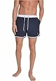 Urban Classics Herren Badehose Retro Swimshorts, Retro Badehose für Männer, mit Kordelzug, erhältlich in vielen Farben, Größen XS-5XL