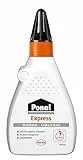 Ponal Express Holzleim, transparent und schnell trocknender Holzkleber für vielseitige Verleimungs- & Bastelarbeiten, wasserfester Leim in praktischer Flasche, 1x60g