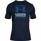 Under Armour Tech Twist Graphic Hoodie, sportlicher Kapuzenpullover zum Laufen, komfortables und schnelltrocknendes Sweatshirt Damen 1326849 Academy/Steel/Royal M