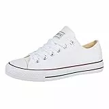 Elara Unisex Sneaker Low top Turnschuh Textil Chunkyrayan 36-46 01-A-Weiss-42