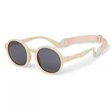 Dooky Original Fiji runde Sonnenbrille für Mädchen und Jungen, geeignet für Kleinkinder und Babys, UV-A & UV-B Schutz, bruchsicheres Glas mit einstellbarem & abnehmbarem Band, Cappuccino