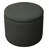 SVITA Amber Aufbewahrungsbox mit Deckel Hocker mit Stauraum Sitzhocker Sitzsack Sitzpouf wohnungs zubehör gepolstert Stoffbezug Anthrazit
