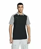 PUMA Herren Teamcup Casuals Polo Poloshirt, Schwarz, L