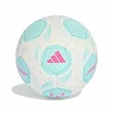 adidas Unisex Mess MINI Ball, White/Flash Aqua/Halo Mint, 1
