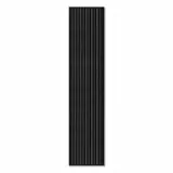 KAISER plastic® Akustikpaneele | Farbe: Eiche schwarz | Wandpaneele in verschiedenen Formaten | Deko Wohnzimmer | Wanddeko in Pastellfarbe | Akustik Paneele Wand | Lamellenwand (150 x 40 cm - 1STK.)
