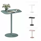 FLEXISPOT Beistelltisch für Wohnzimmer, Bett, Balkon oder Garten – Als Sofatisch, Nachttisch oder Outdoor-Tisch nutzbar – für drinnen & draußen, einfache Montage, Stahl – Modernes Graublau
