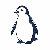 Tattwo.me – Temporäre Tattoos für Erwachsene und Kinder, hält 2 Wochen, wasserfest – Pinguin – Pflanzliche Tinte – EU-Kosmetik-Zertifikat – (P0745)