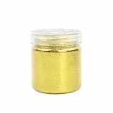 Schimmernder Glitzerpuder, Gold Glitzerpulver, Glitzer-Pulver zum Basteln, 0.2mm Fine Glitzerpulver, Gold Glitter Fine, Basteln Glitzerpuder, 100 g/3,53 oz Feiner Goldglitzer für Face Eye Nail Haare