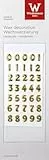 Wiedemann Kerzen Wachs-Zahlen-Set 0-9 'Basic Gold 8 mm, 1 Set