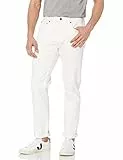 Amazon Essentials Herren Athletic-Fit-Stretchjeans - Auslauffarben, Grellweiß, 34W / 32L