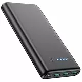 QTshine Power Bank, 26800mAh Hohe Kapazität Powerbank USB C Eingängen & Ausgängen,Handy Ladegerät Akku mit 4LED Anzeigelampe,Externer Akku Kompatibel mit iPhone 16 15 Pro Max Samsung Huawei usw