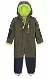first instinct by killtec Kinder Softshell Overall mit Kapuze FIOW 10 MNS SFTSHLL ONPC, dunkeloliv, 110, 42121-000