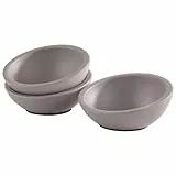 APS 30003 Schale 'ELEMENT', 3er-Set, Beton, Ø 10 cm, Höhe 4,5 cm, möbelschonende Unterseite