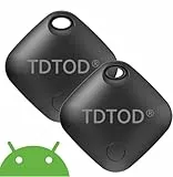 Android Smart Tag,Android Airtag Tracker Schlüsselfinder Kompatibel mit Google Mein Gerät Finden APP Bluetooth Tracker IP66 Wasserdicht Key Finder für Gepäck,Brieftasche (Schwarz, 2 Pack)