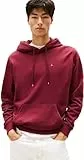 Tommy Jeans Herren Hoodie Regular Fit Flag Fleece mit Kapuze, Rot (Red Wine), L