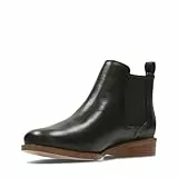 Clarks Damen Taylor Shine Chelsea Boots, Black Leather, 36 EU