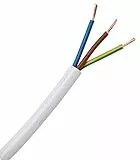 Kopp 151610846 Schlauchleitung H03 VV-F, 3 x 0.75 mm², 10 m, weiß