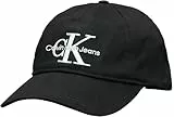 Calvin Klein Jeans Herren Cap Monogram Basecap, Schwarz (Black), Einheitsgröße