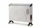 Ariete 8210 Konvektor, 800 W-200 W, 3 Leistungsstufen, regelbares Thermostat, Überhitzungsschutz, geräuscharm, energiesparend, Turbo-Lüfter, weiß