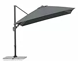 Schneider Sonnenschirm RHODOS TWIST ca. 300 x 300 cm anthrazit, Anthracite