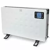 Perel Smart Konvektorheizung 2000W mit 3 Heizstufen, Thermostat, IP20, Überhitzungsschutz, tragbar mit Fernbedienung und Tuya App Steuerung, für Räume bis 60 m³