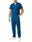 MISEMIYA - Unisex-Schrubb-Set - Medizinische Uniform mit Oberteil und Hose ref.6801-6802 - Medium, Marineblau 68