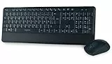 LogiLink ID0161 Tastatur Maus Kombination Funk 2.4 GHz schwarz