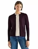 CECIL Damen 2515363 Cosy Cardigan mit Zipper, Eggplant red Melange, M