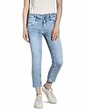 STREET ONE Damen Style Denim Jane 2-Knopf 49_59 7/8-Jeans im Casual Fit, Ultra Bleach Random Washed, 33W x 26L