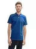TOM TAILOR Herren Basic Piqué Poloshirt, 11132 - Advanced Blue, L