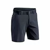 Maier Sports Nil Short M, Kurze Herren Wanderhose, Wasserabweisende Bermuda für Trekking und Hiking, PFC-frei, mSTRETCH pro 4 & Dryprotec, Blau, 54 (W38/L32)