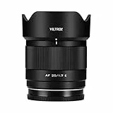 VILTROX 25mm F1.7 E, AF 25mm F1.7 für Sony E-Mount Autofokus Objektiv, APS-C für Sony a7III a7RIII a7RⅣ A7RⅤ A7CII A93 a6000 a6400 ZV-E10 a6600 A6700