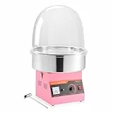 VEVOR Elektrische Zuckerwattemaschine 1000 W, Zuckerwattenmacher mit Abdeckung & Edelstahlschüssel & Zuckerlöffel, Ideal für Karneval Geburtstage Familienfeiern, Zuckerwattegerät Rosa