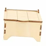 BESPORTBLE Holzspielzeug Brettspiel Montessori Lernspielzeug für Tragbares Spieler Strategiespiel Sicheres und Unterhaltsames Holzpuzzle und Sozialer Interaktion