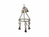 Nobby 31690 Cage Toy, Pyramide Baumwolle mit Holzblöcken, 59 x 30 cm