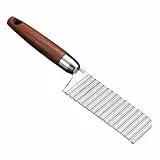 DIYEAH Wellenmesser aus Edelstahl Kartoffelschneider für Pommes und Gemüse Wellenschneidender Gemüseschneider mit Einzigartigem Wellenkanten design Praktisches Küchen gadget zum