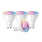 Tapo L630(4-Pack) smarte WLAN Glühbirne GU10, Energie sparen, 3,7 W Entspricht 50W, dimmbare Lampe, kompatibel mit Alexa,Google Assistant, Mehrfarbrige