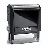 Trodat Personalisierter Stempel Printy 4913 zum direkt hier Erstellen – Selbstfärbend, Abdruck 58 x 22 mm, bis zu 6 Zeilen Abdruck Schwarz