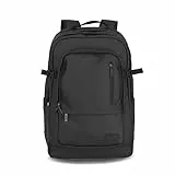 Travelite Rucksack aus wasserabweisendem Material, gepolstertes Laptop Fach 15,6 Zoll, BASICS Tagesrucksack mit Aufsteckfunktion, 48 cm, 28 Liter, 900 Gramm