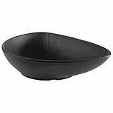 APS 85076 Melaminschale NERO Servierschale für vierlerei Speisen, 23,0 x 18,0 x 5,0 cm, 0,6 Liter