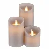 BUTLERS 6 Sets Glowing Flame LED Kerzen (3-TLG. pro Set) Flammenlose Deko-Kerzen - Realistisch flackernde LED-Flammen