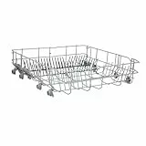 LUTH Premium Profi Parts Geschirrkorb Unterkorb für Geschirrspüler kompatibel mit Bosch Siemens Neff Constructa Balay 20002125 00777379 520 x 528 x 140 mm – Silbergrau mit 2 Klappstachelreihen
